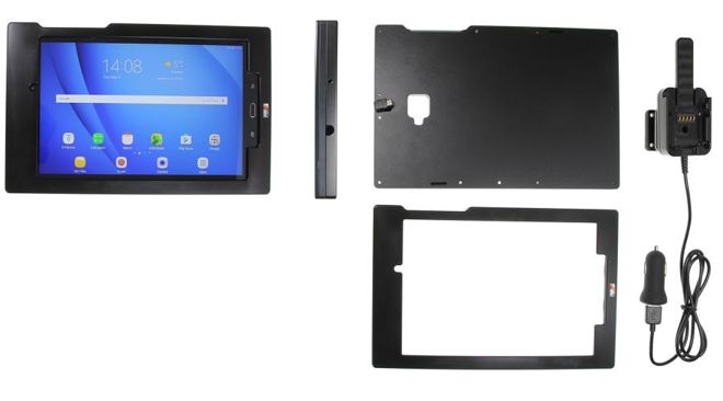 Brodit ochronna obudowa aktywna w wersji z kablem USB i ładowarką samochodową do Samsung Galaxy Tab A 10.1 (2016) SM-T580/SM-T585 z systemem adaptacyjnym Active MultiMoveClip