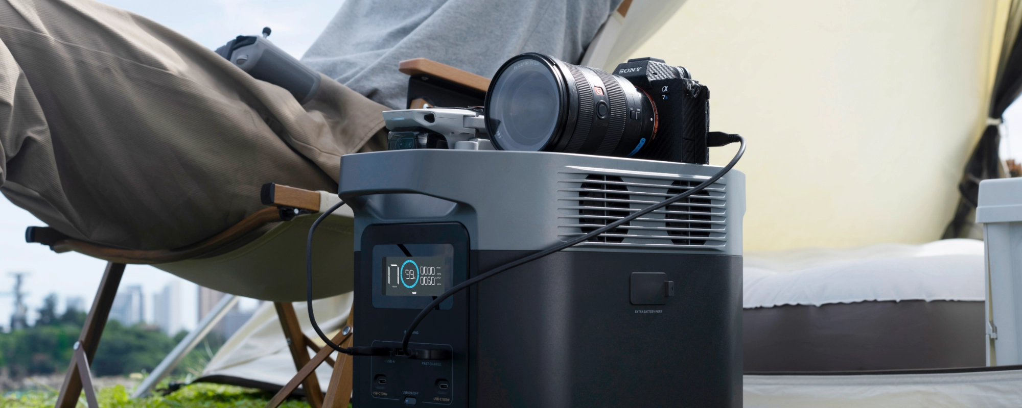 EcoFlow Delta 2 mobilne zasilanie aparatu fotograficznego