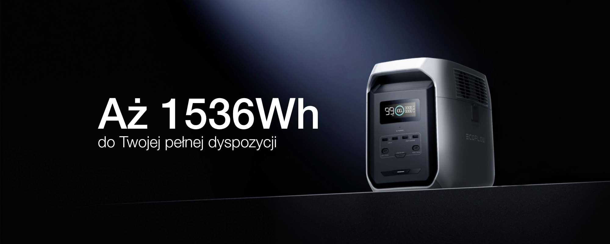 EcoFlow Delta 3 1500 stacja zasilania o pojemności 1536Wh