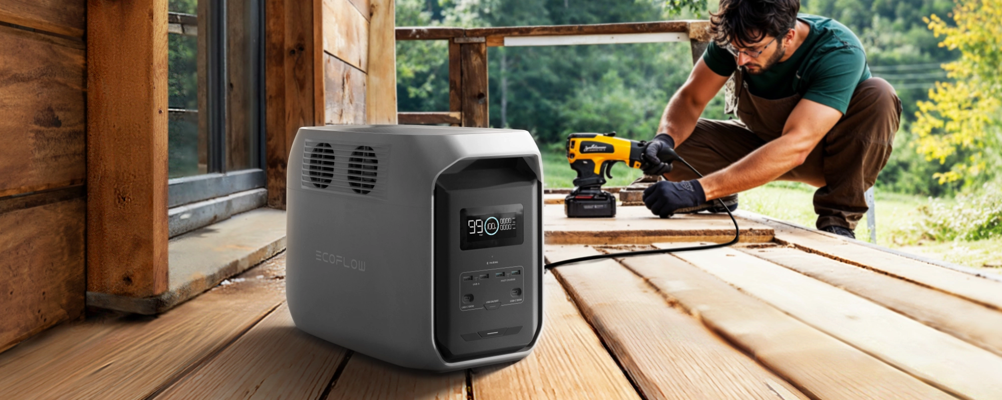 EcoFlow Delta 3 1500 zasilanie elektronarzędzi