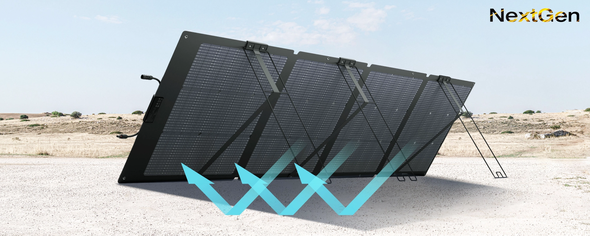 Dwustronny panel słoneczny EcoFlow 220W NextGen niezależność energetyczna