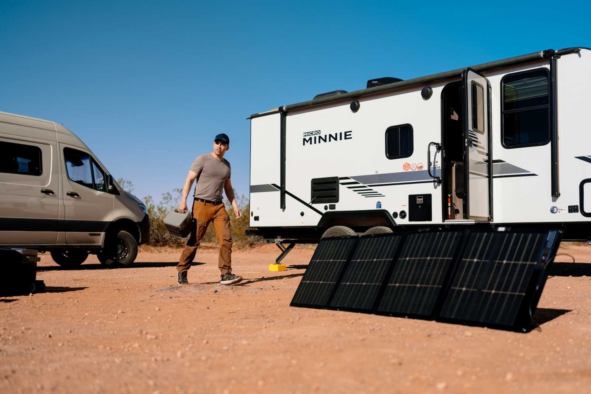 Dwustronny panel słoneczny EcoFlow 220W NextGen zasilanie przyczepy