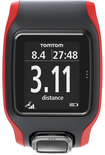 Zegarek GPS TomTom MULTISPORT CARDIO kolor czerwono-czarny