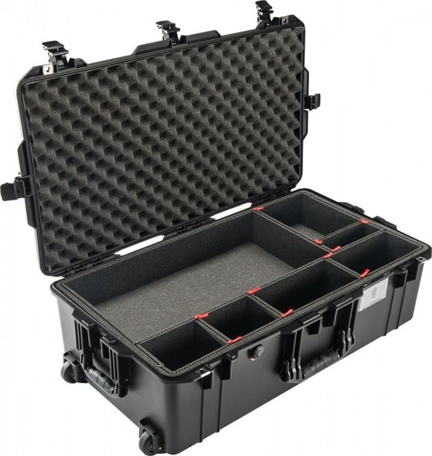 Peli Air 1615 z przegródkami Trekpak, wodoodporna, pancerna skrzynia transportowa 
