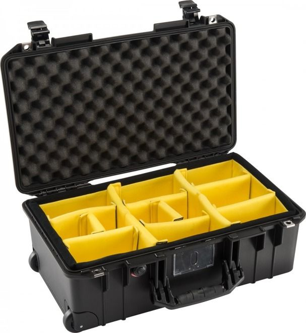 Peli Air 1535 z przegródkami na rzepy, wodoodporna, pancerna skrzynia transportowa