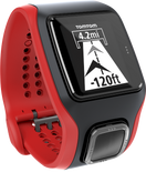 Zegarek GPS TomTom MULTISPORT CARDIO kolor czerwono-czarny