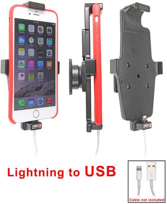 Uchwyt do Apple iPhone Xr w futerale z możliwością wpięcia kabla lightning USB