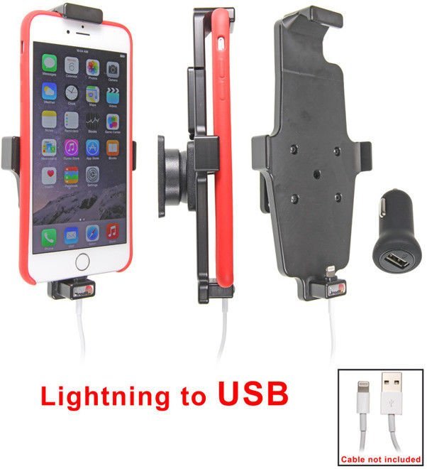 Uchwyt do Apple iPhone Xs Max w futerale z możliwością wpięcia kabla lightning USB