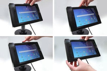 Brodit ochronna obudowa aktywna w wersji z adapterem Molex do profesjonalnego montażu do Samsung Galaxy Tab A 8.4 (2020) z systemem adaptacyjnym Active MultiMoveClip 