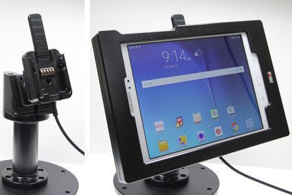 Brodit ochronna obudowa aktywna w wersji z kablem USB i ładowarką samochodową do Samsung Galaxy Tab A 8.0 (2015) SM-T350 z systemem adaptacyjnym Active MultiMoveClip 