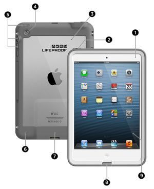 Futerał frē LifeProof do Apple iPad mini Retina & Apple iPad mini kolor czarny
