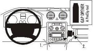 ProClip do Volkswagen Caddy 04-15