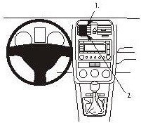 ProClip do Volkswagen Golf V 07-09