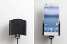Uchwyt do Google Pixel XL z wbudowanym kablem USB oraz ładowarką samochodową.