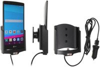 Uchwyt do LG G4 z wbudowanym kablem USB oraz ładowarką samochodową